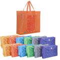 12 Pcs Foldable Reusable Shopping Bags Emoji